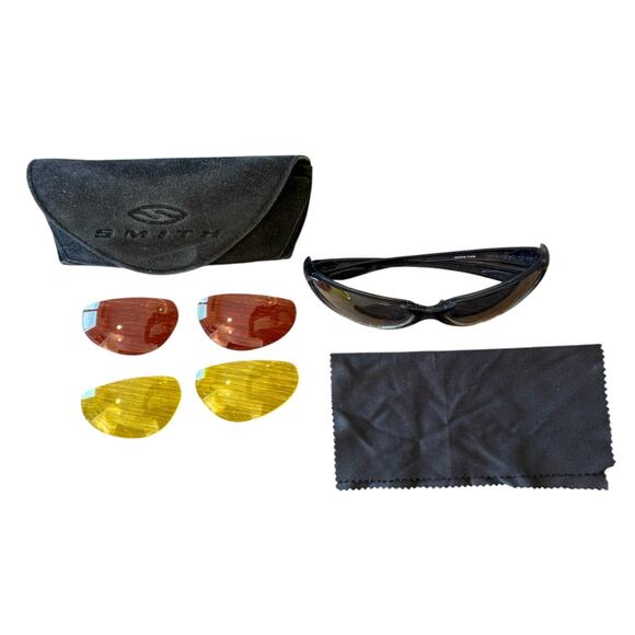 SMITH Voodoo Sunglasses Slider Series Smoke Fade + Extra Lenses Case Cloth - Picture 1 of 6